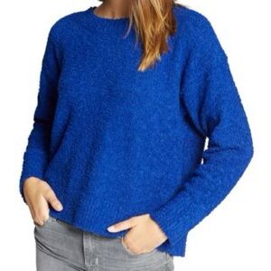 Sanctuary Women's Bright Blue Crewneck Sweater